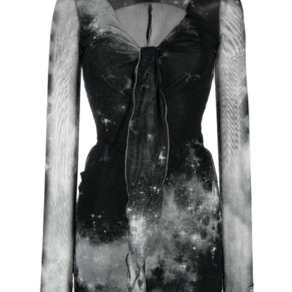 Versace Black Space Coture Mini Dress - Picture 2 of 6